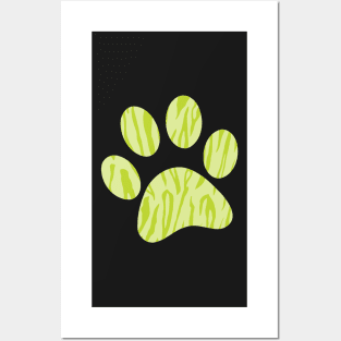 Green Tiger Print Posters and Art